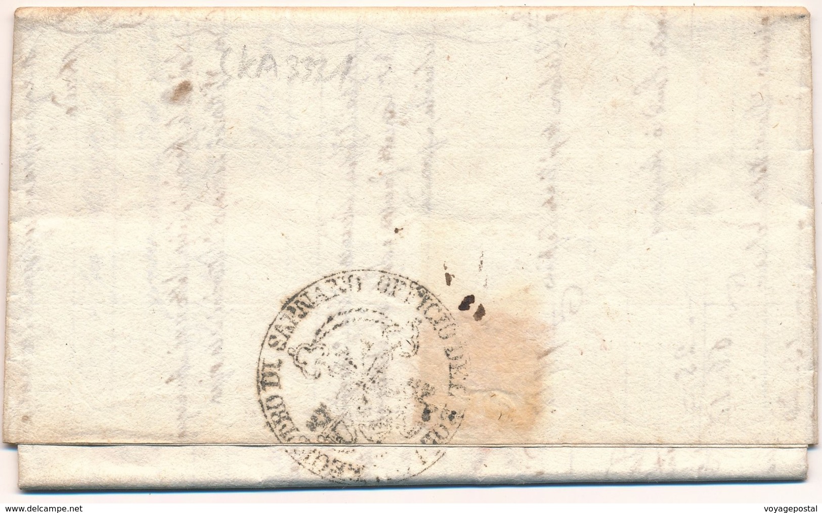 Lettre Macerata Officio Del Sarnano Taxe 6 1846 - Papal States