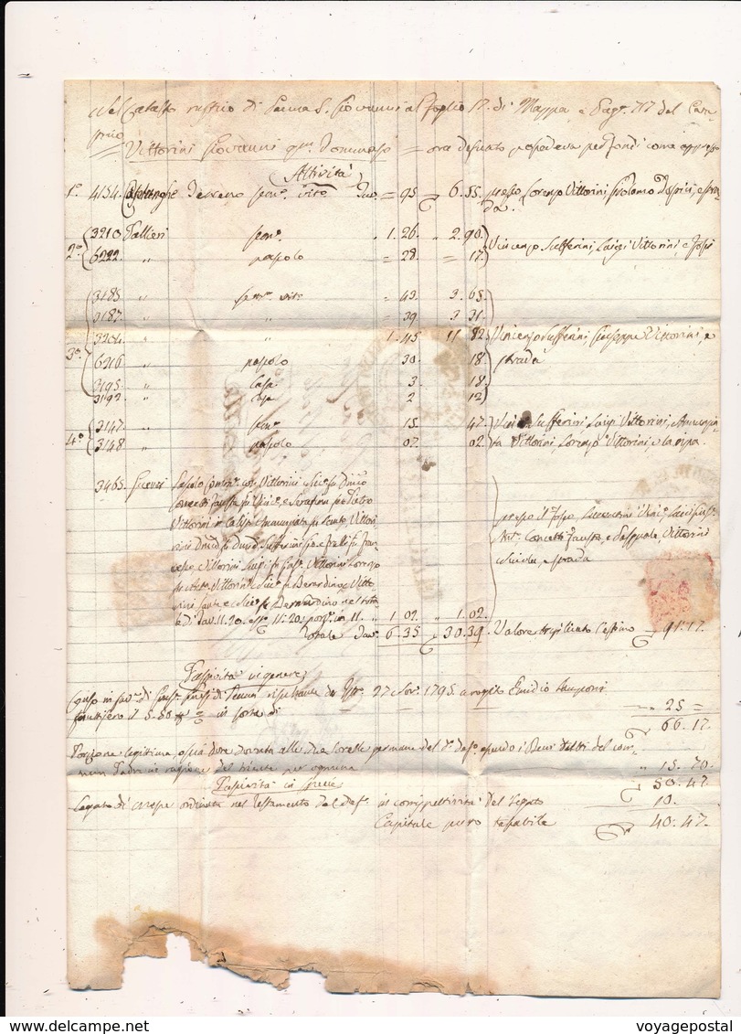 Lettre Macerata Officio Del Sarnano Taxe 6 1846 - Kerkelijke Staten