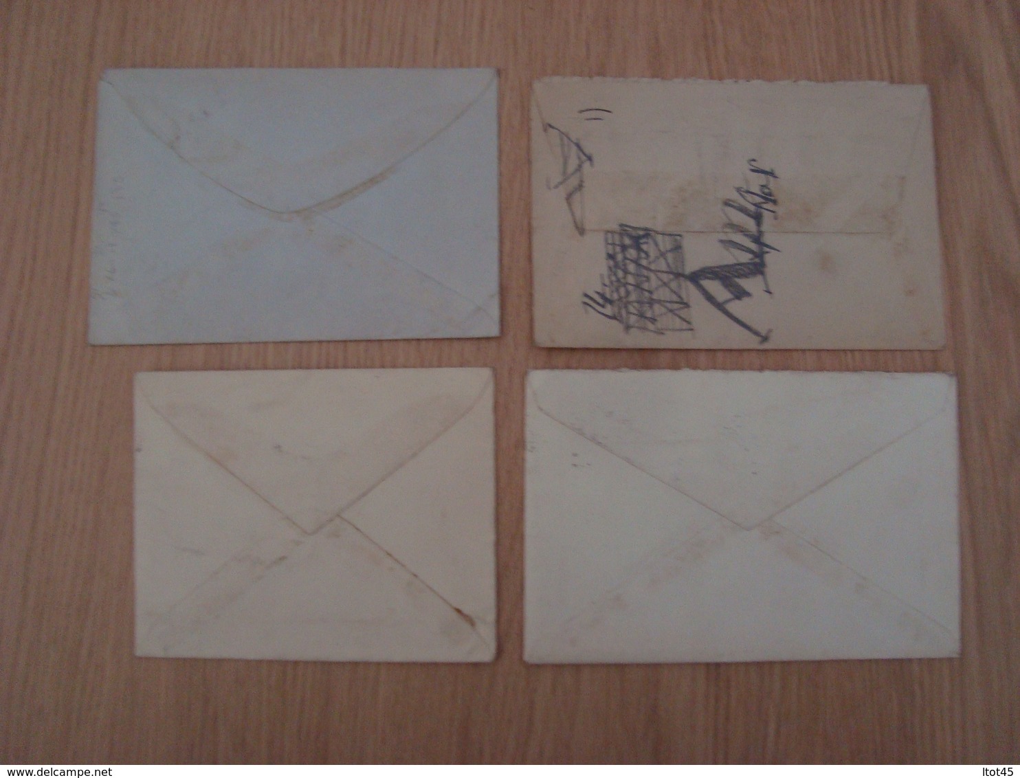 LOT DE 4 ENVELOPPES 1950 1949 - Lettres & Documents