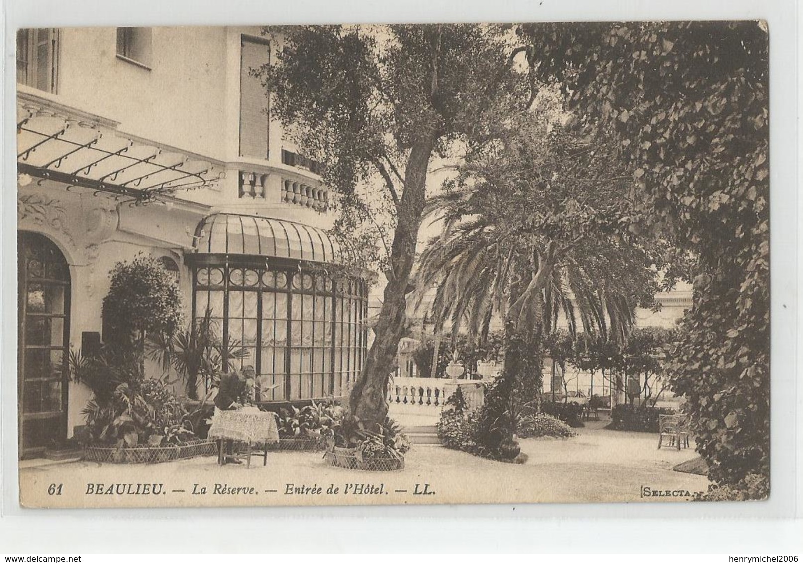 06 Beaulieu La Réserve Entrée De L'hotel - Beaulieu-sur-Mer