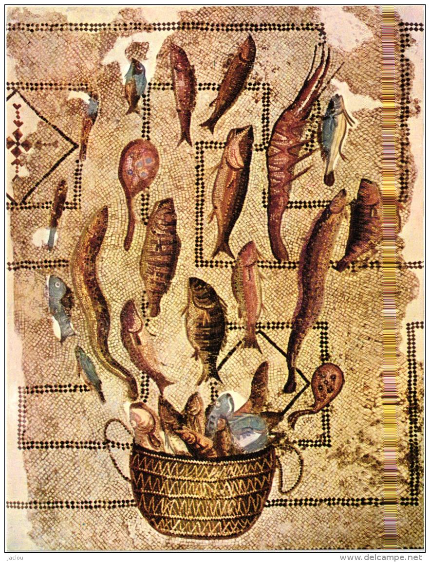 MUSEE ARCHEOLOGIQUE DE SOUSSE "POISSON S'ECHAPPANT DU PANIER"  REF 56995 - Pintura & Cuadros