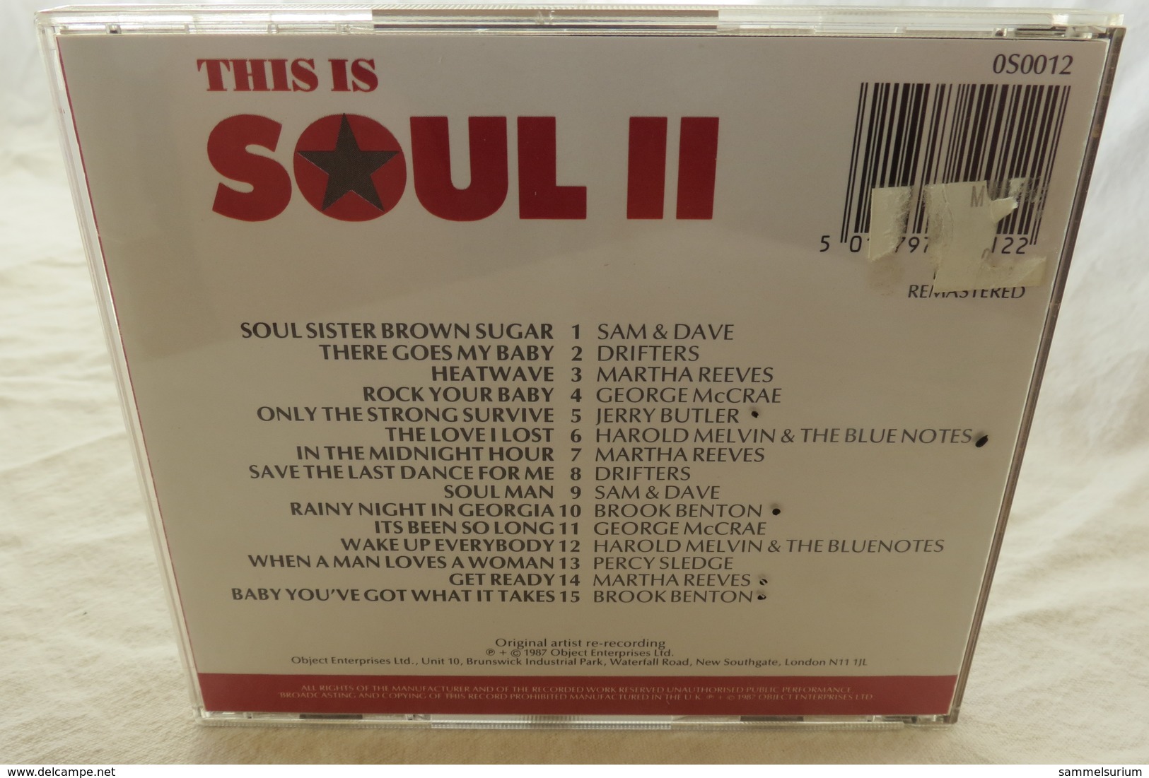 CD "This Is Soul II" 15 Classic Tracks - Soul - R&B