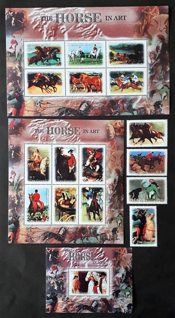 Gambia 2000** Mi.3872-88 The Horse In Art MNH [22;42] - Autres & Non Classés