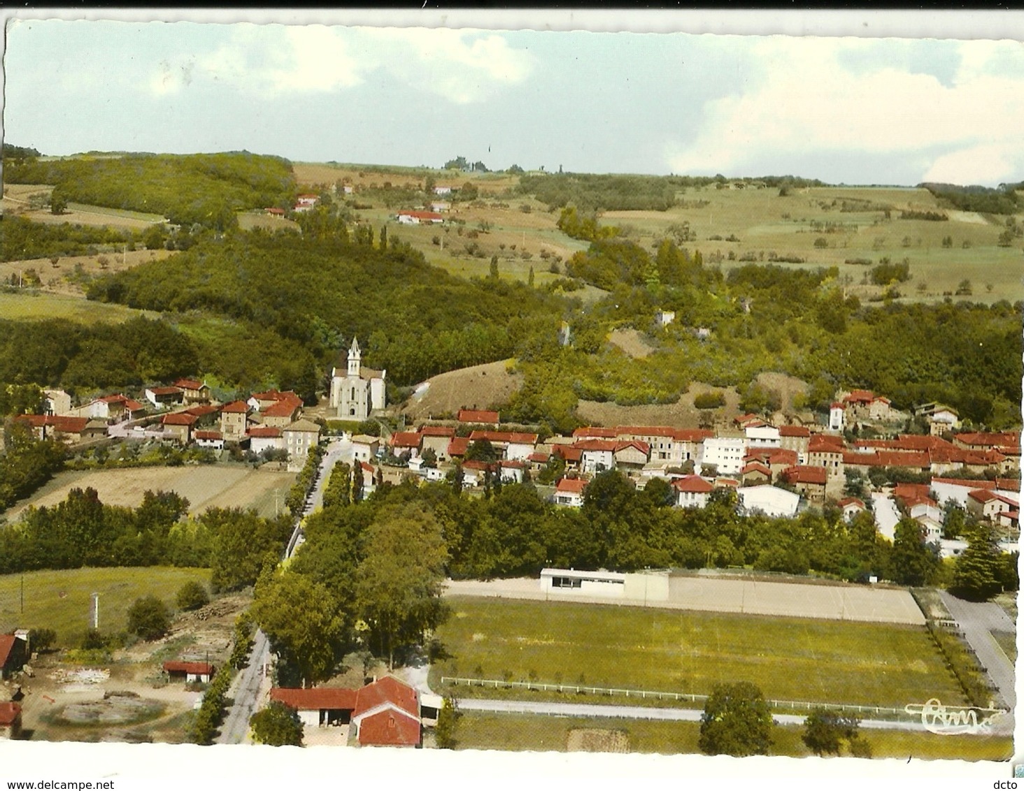 HAUTERIVES Vue Générale Aérienne Cim Ac 16-47 A - Hauterives