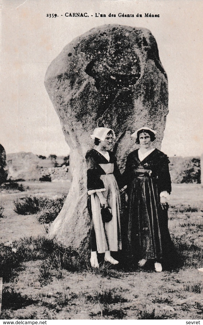 CARNAC. - L'un De Géants Du Ménec - Dolmen & Menhire