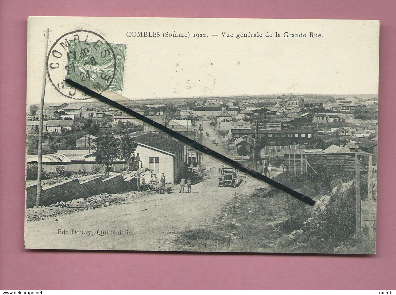 CPA  - Combles  -  (Somme ) - 1922 -  Vue Générale De La Grande Rue - Combles