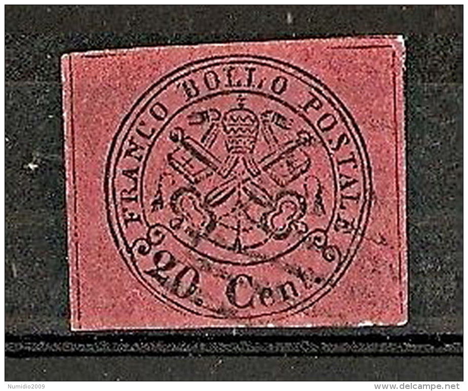 1867 STATO PONTIFICIO USATO 20 CENT - RR6315 - Etats Pontificaux