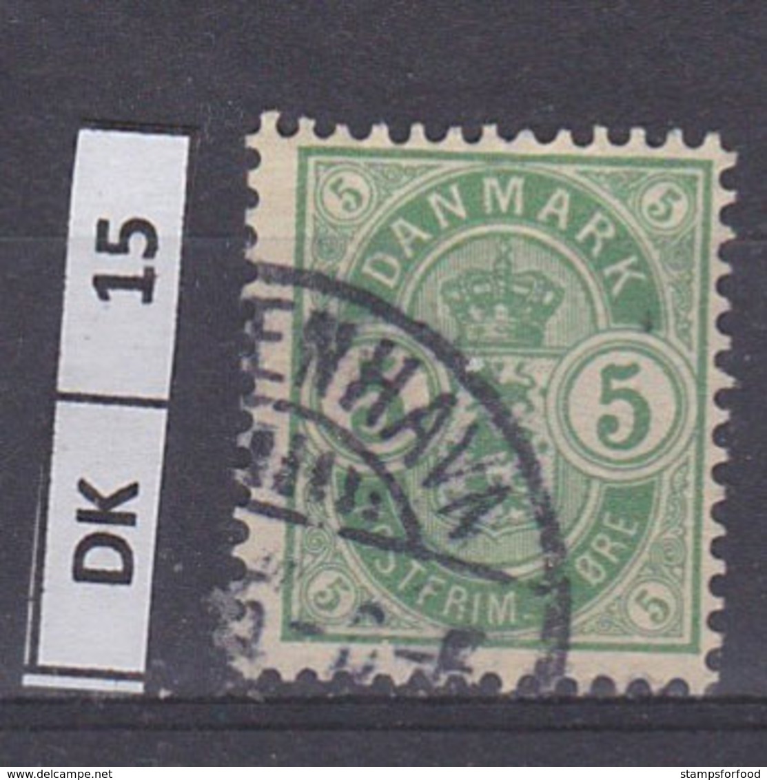 DANIMARCA  1884	Stemma Con Numero  5 O Usato - Usati