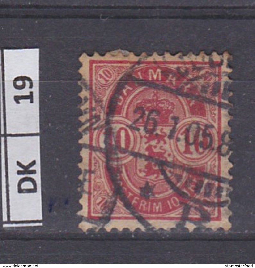 DANIMARCA  1895	Stemma Con Numero  10 O Usato - Usati