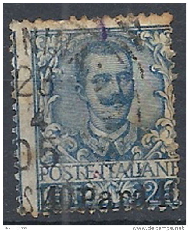 1902 LEVANTE ALBANIA USATO FLOREALE 40 PA - RR12229 - Albanie