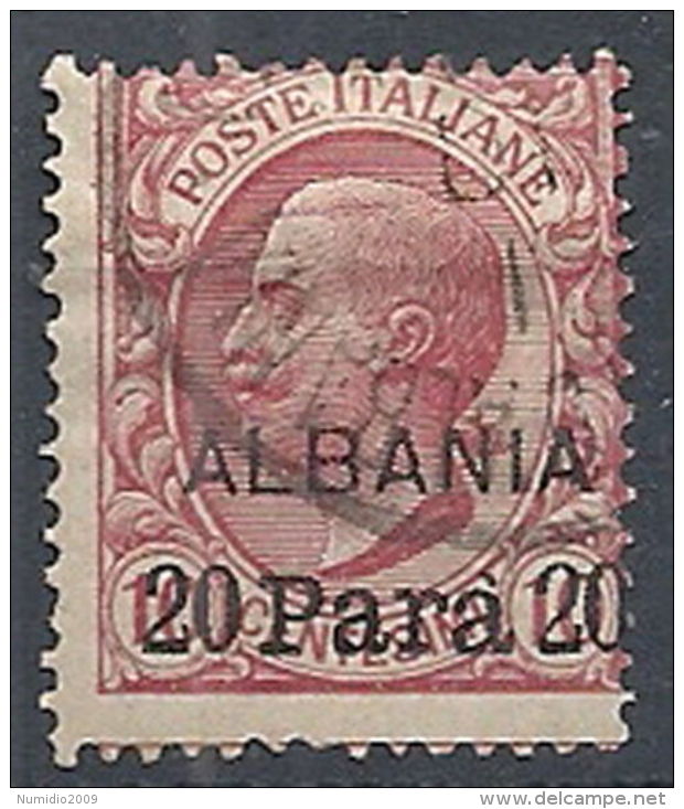 1907 LEVANTE ALBANIA USATO EFFIGIE 20 PA - RR12230 - Albanië
