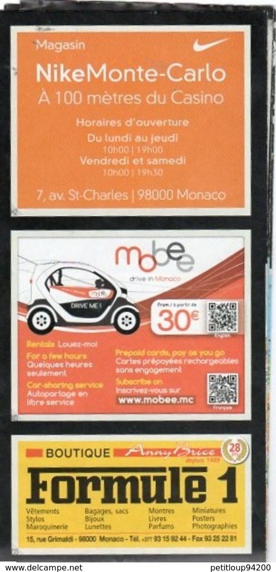 2 TICKETS D'ENTREE + PLAN Musée Océanographique De Monaco MAP - Tickets - Entradas