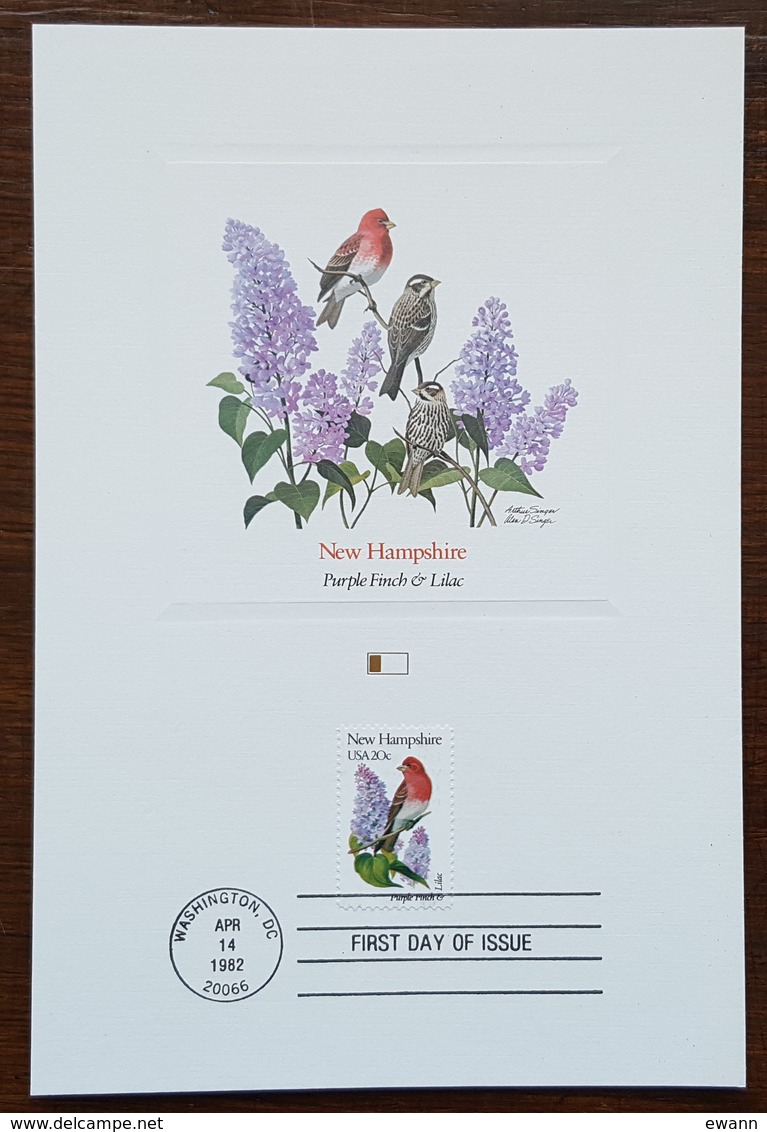 Etats-Unis - CM 1982 - YT N°1410 - Faune Et Flore Officielles Des Etats De L'Union / New Hampshire - Maximumkarten (MC)