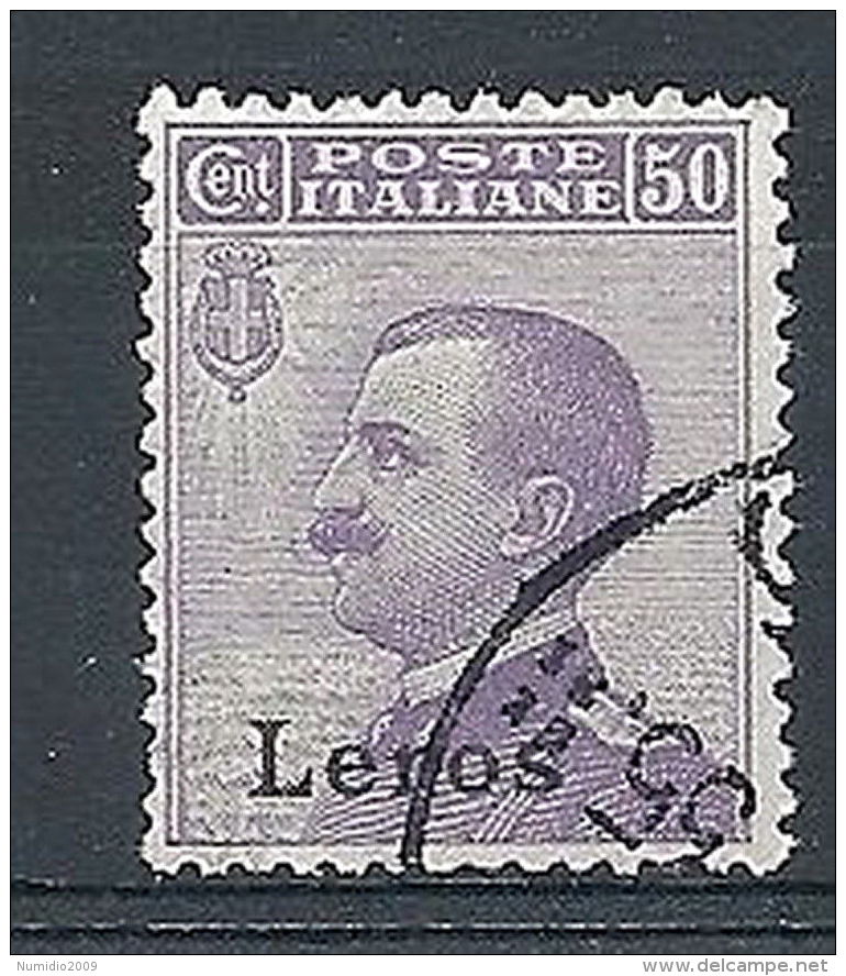 1912 EGEO LERO USATO 50 CENT - RR7829 - Egée (Lero)