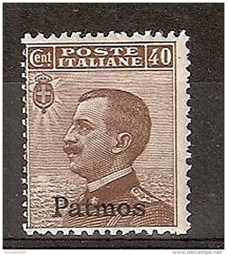 1912 EGEO PATMO EFFIGIE 40 CENT MNH ** - RR5649 - Egée (Patmo)