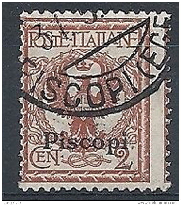 1912 EGEO PISCOPI USATO 2 CENT - RR7835 - Egée (Piscopi)