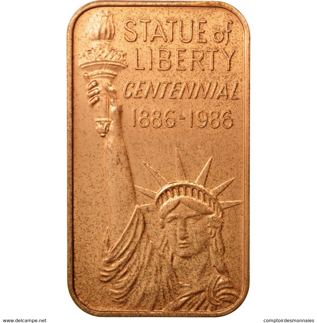 États-Unis, Médaille, Lingot Pour Le Centenaire De La Statue De La Liberté - Autres & Non Classés