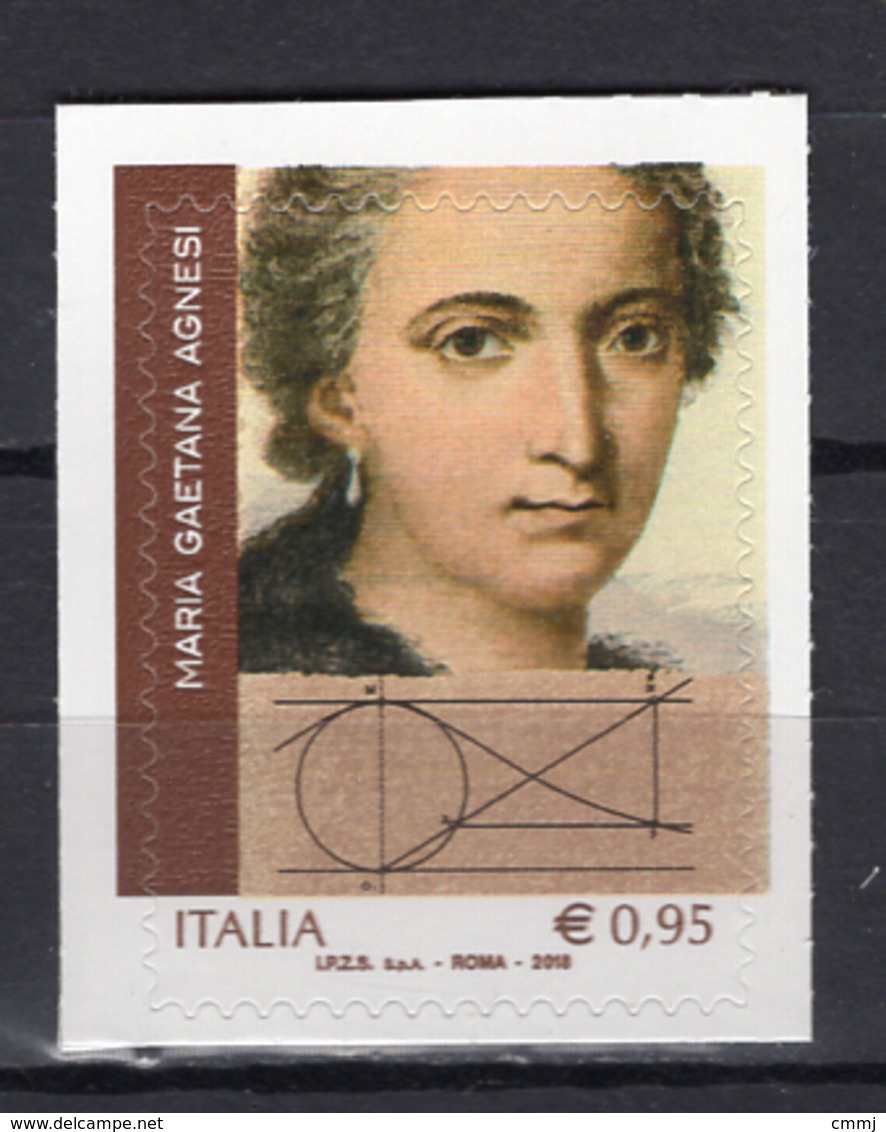 2018 -  Italia - Maria Gaetana Agnesi -  Mint - MNH - 2011-20: Neufs