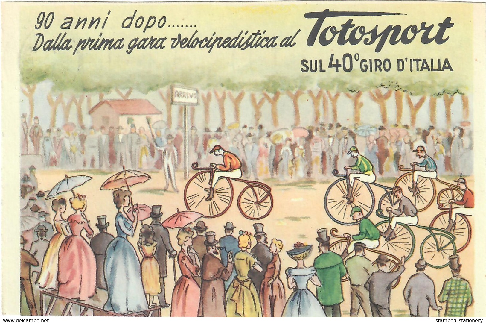 40° GIRO ITALIA ANNO 1957 - PRESENTI 19 CARTOLINE SU 21 DELLE TAPPE - MANCANO LA 2.a E LA 18.ma TAPPA - TAGLIO SPOSTATO - Ciclismo