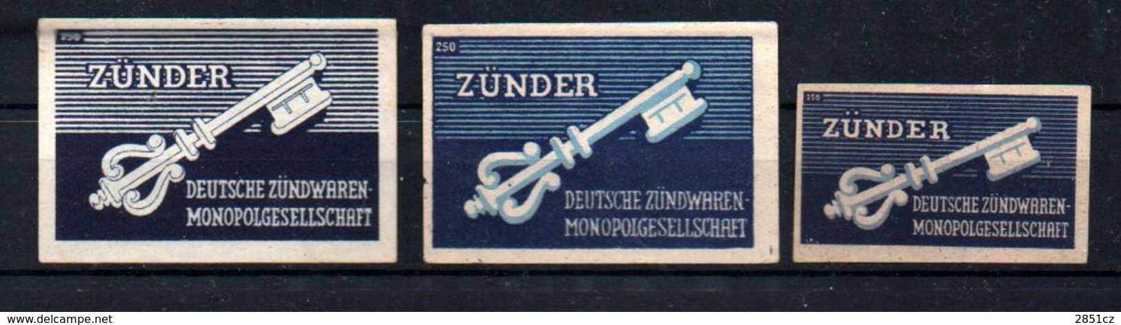 Czechoslovakia Matchbox Labels - Zunder, 1941. - Boites D'allumettes - Etiquettes