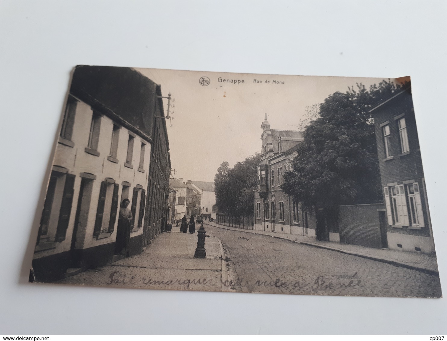 GENAPPE  Rue De Mons   Animée Oblitérée En 1919 - Genappe