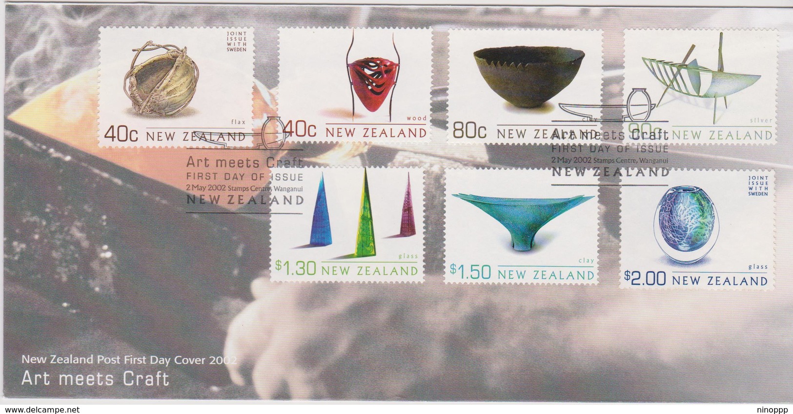 New Zealand 2002 Art Meets Craft FDC - FDC