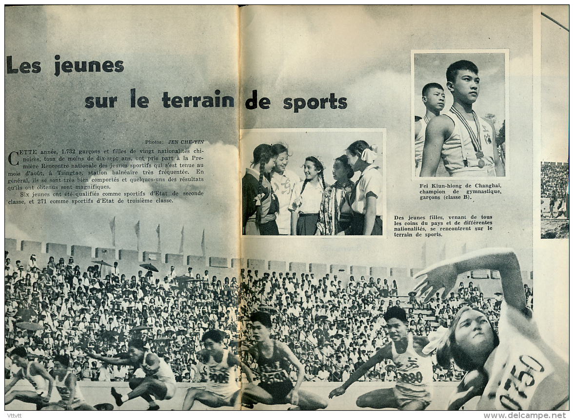 Revue LA CHINE (Septembre 1956), Mensuelle éditée et publiée par la Chine, 40 pages (26 cm sur 37 cm)