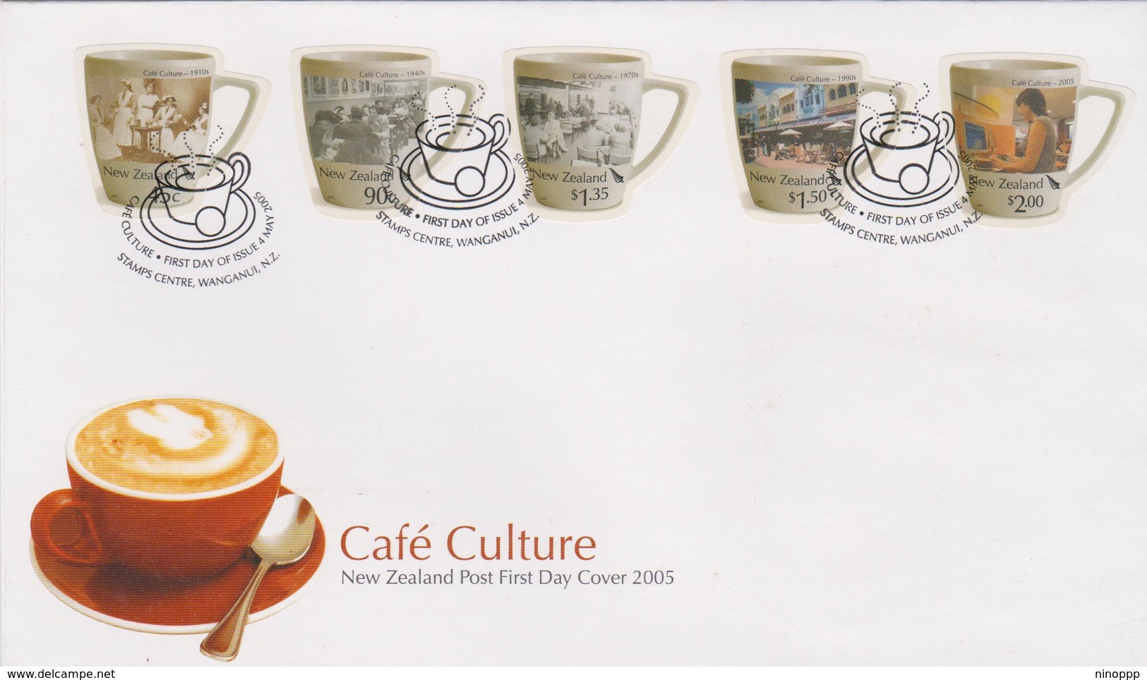 New Zealand 2005  Cafe Culture,FDC - FDC