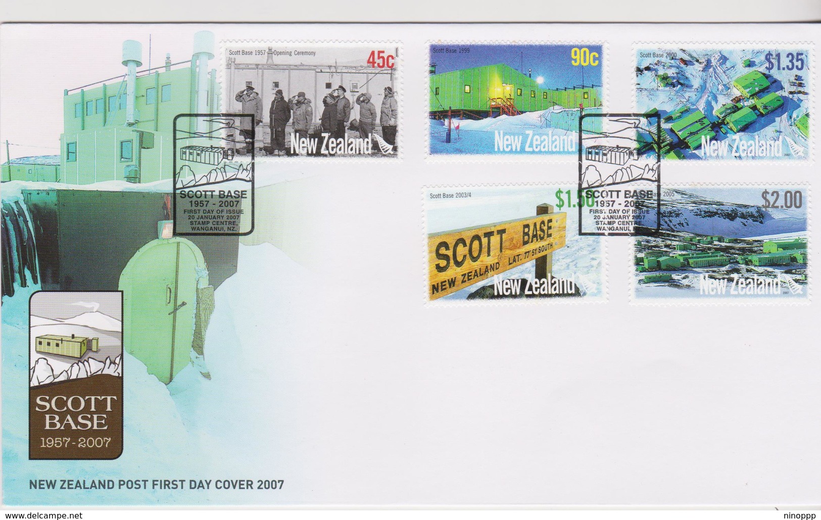 New Zealand 2007 Scott Base 50th Anniversary FDC - FDC