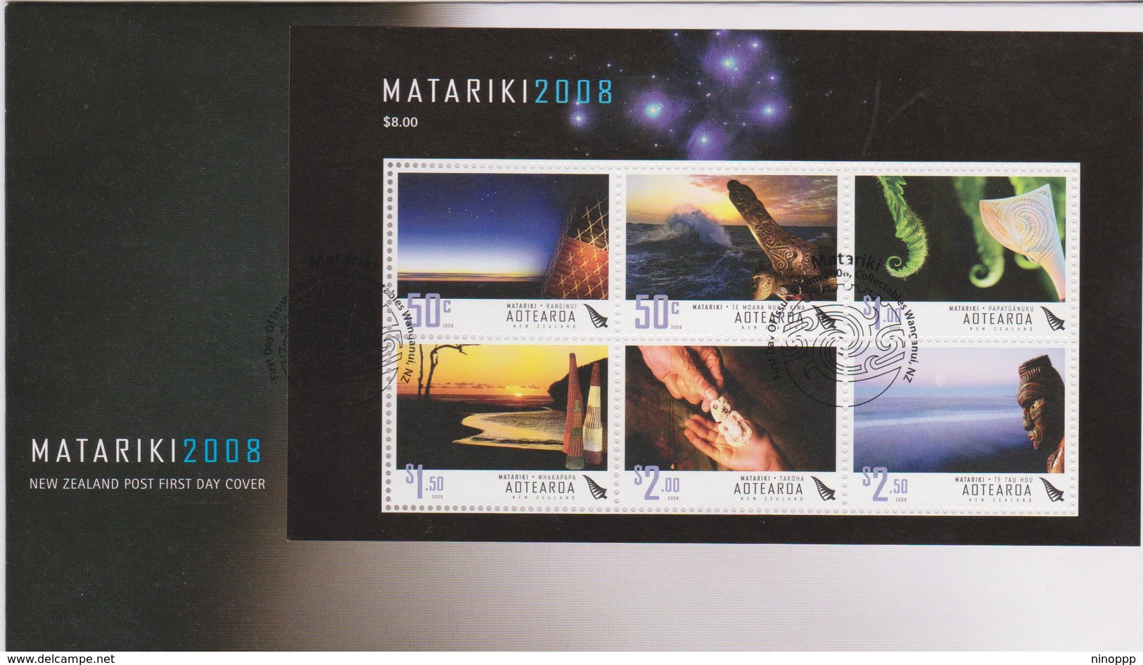 New Zealand 2008 Matariki Miniature Sheet FDC - FDC