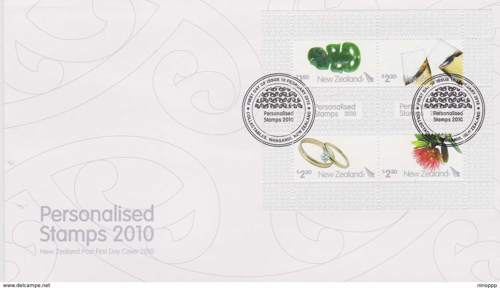 New Zealand 2010 Personalised Stamps,miniature Sheet FDC - FDC