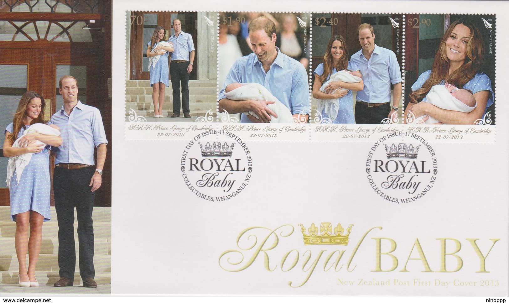 New Zealand 2013 Royal Baby FDC - FDC