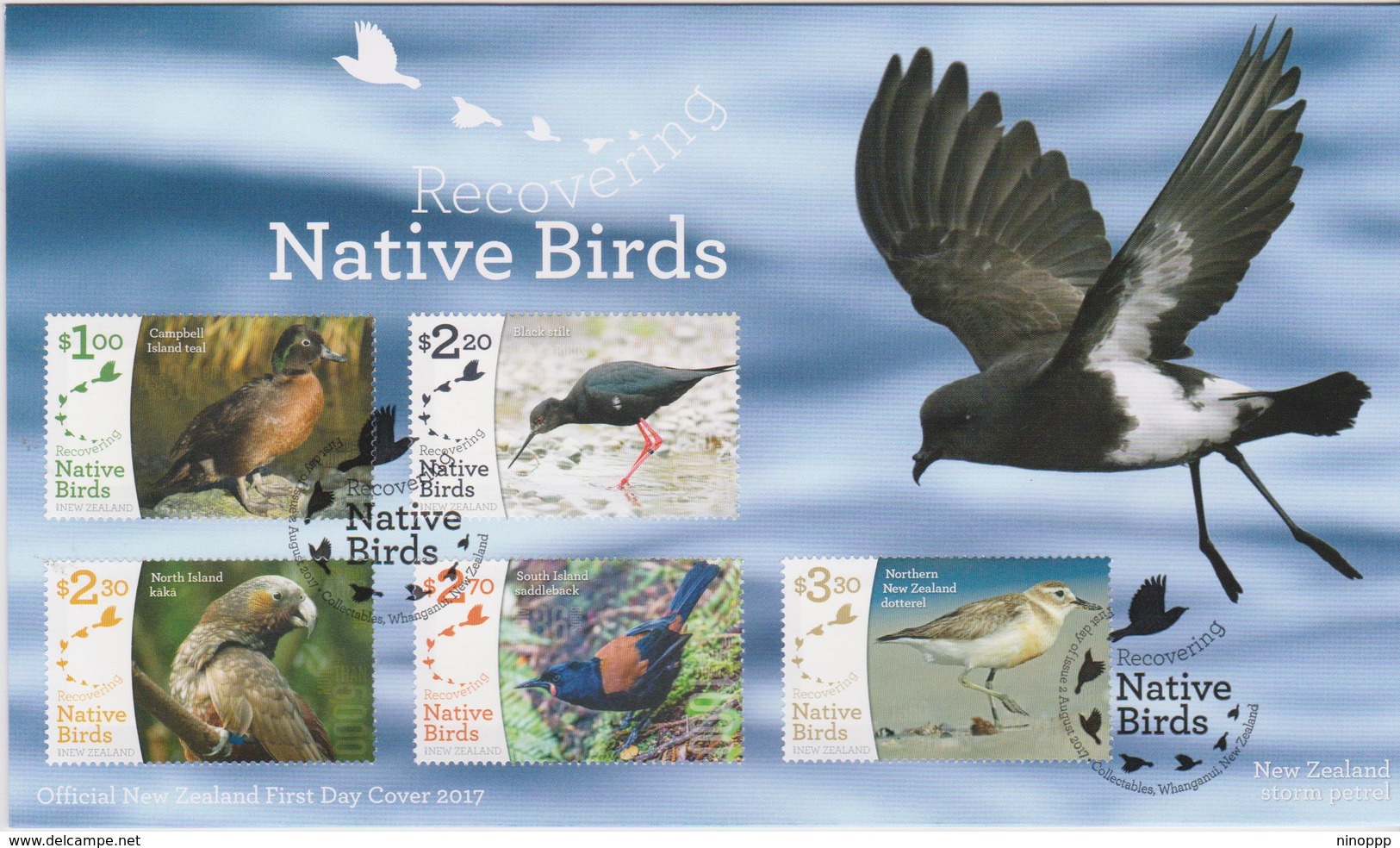 New Zealand 2017  Native Birds FDC - FDC