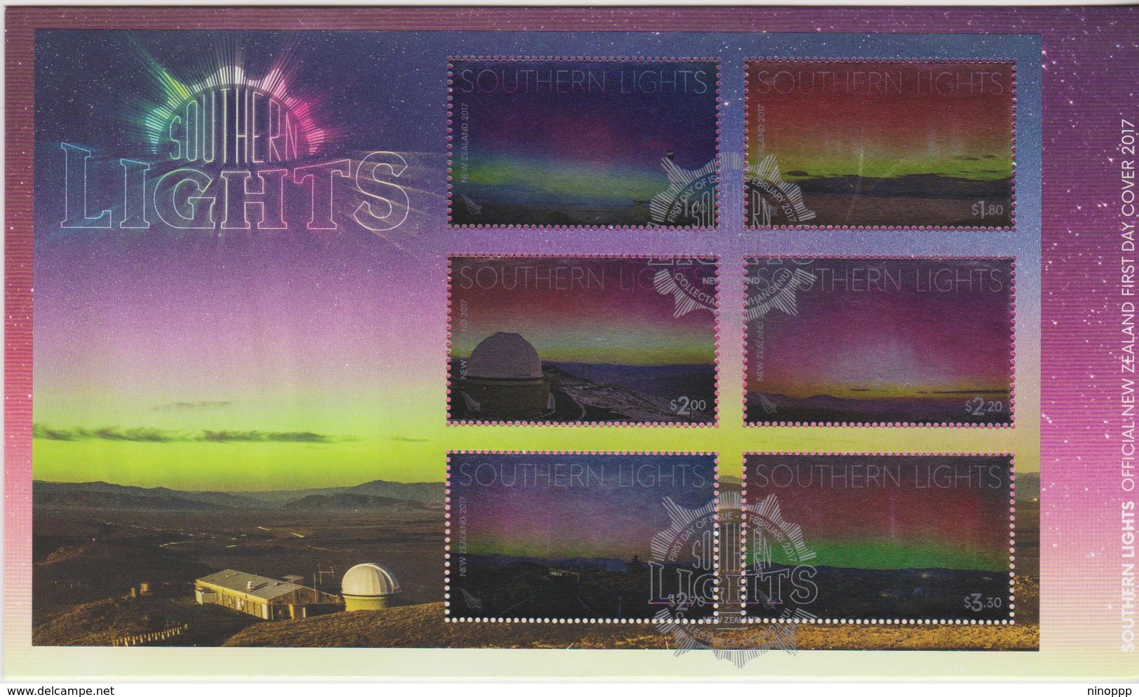 New Zealand 2017  Southern Lights FDC - FDC