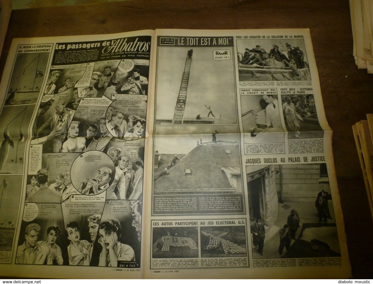 1952 RADAR:Envoûtement De La Petite Marcelle;Suisse,roi Talal Et Reine Zaïn ;Prisonniers Exécutés En Corée Du Nord,etc - 1950 à Nos Jours