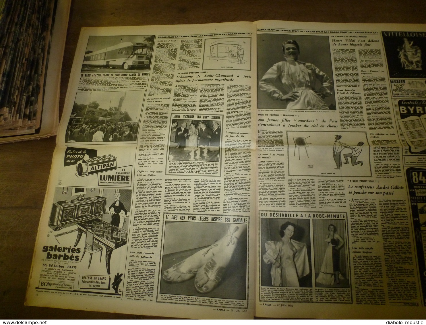 1952 RADAR:Envoûtement de la petite Marcelle;Suisse,roi Talal et reine Zaïn ;Prisonniers exécutés en Corée du Nord,etc