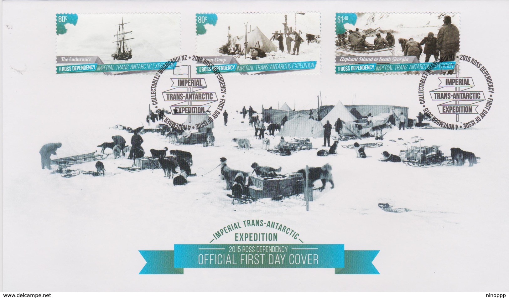 New Zealand Ross Dependency Imperial Trans Antarctic Expedition FDC - FDC