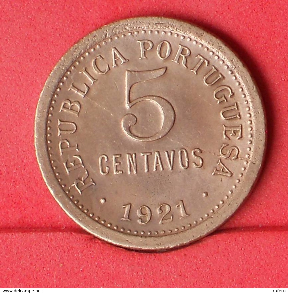 PORTUGAL 5 CENTAVOS 1921 -    KM# 569 - (Nº24964) - Portugal