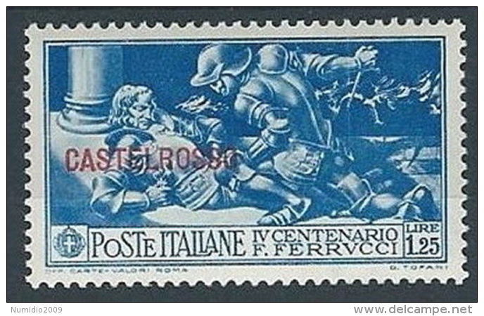 1930 CASTELROSSO FERRUCCI 1,25 LIRE MH * - RR13574-2 - Castelrosso