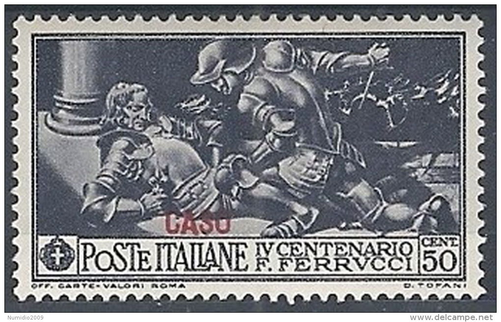 1930 EGEO CASO FERRUCCI 50 CENT MH * - RR12412 - Egée (Caso)