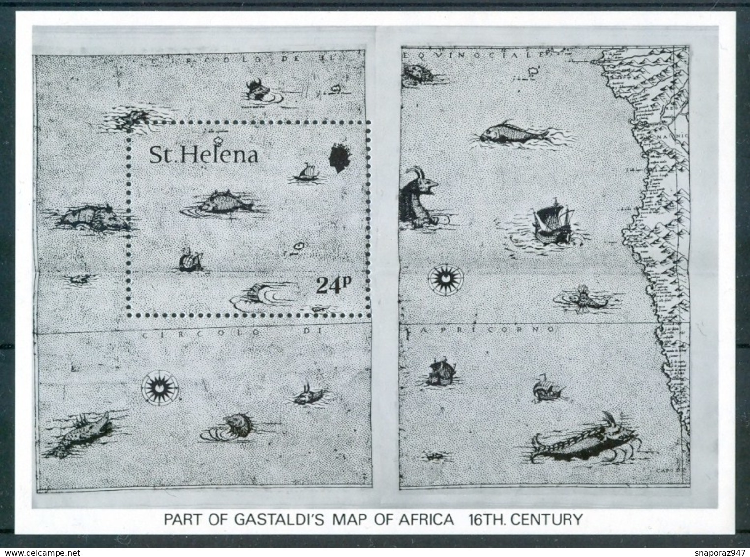 1981 Isola St'Elena Mappe Cartes Isole Isle Set + Block MNH** No133 - Geografia