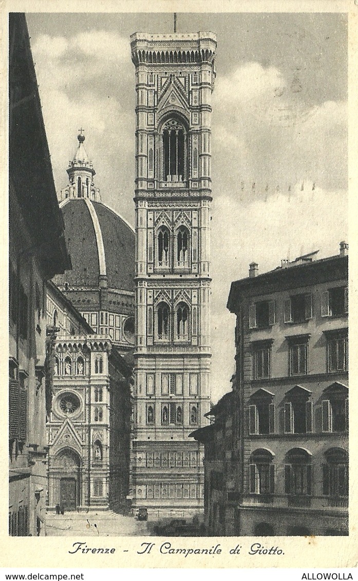 1010 " FIRENZE - IL CAMPANILE DI GIOTTO" CART. POSTALE ORIG. SPED. - Firenze