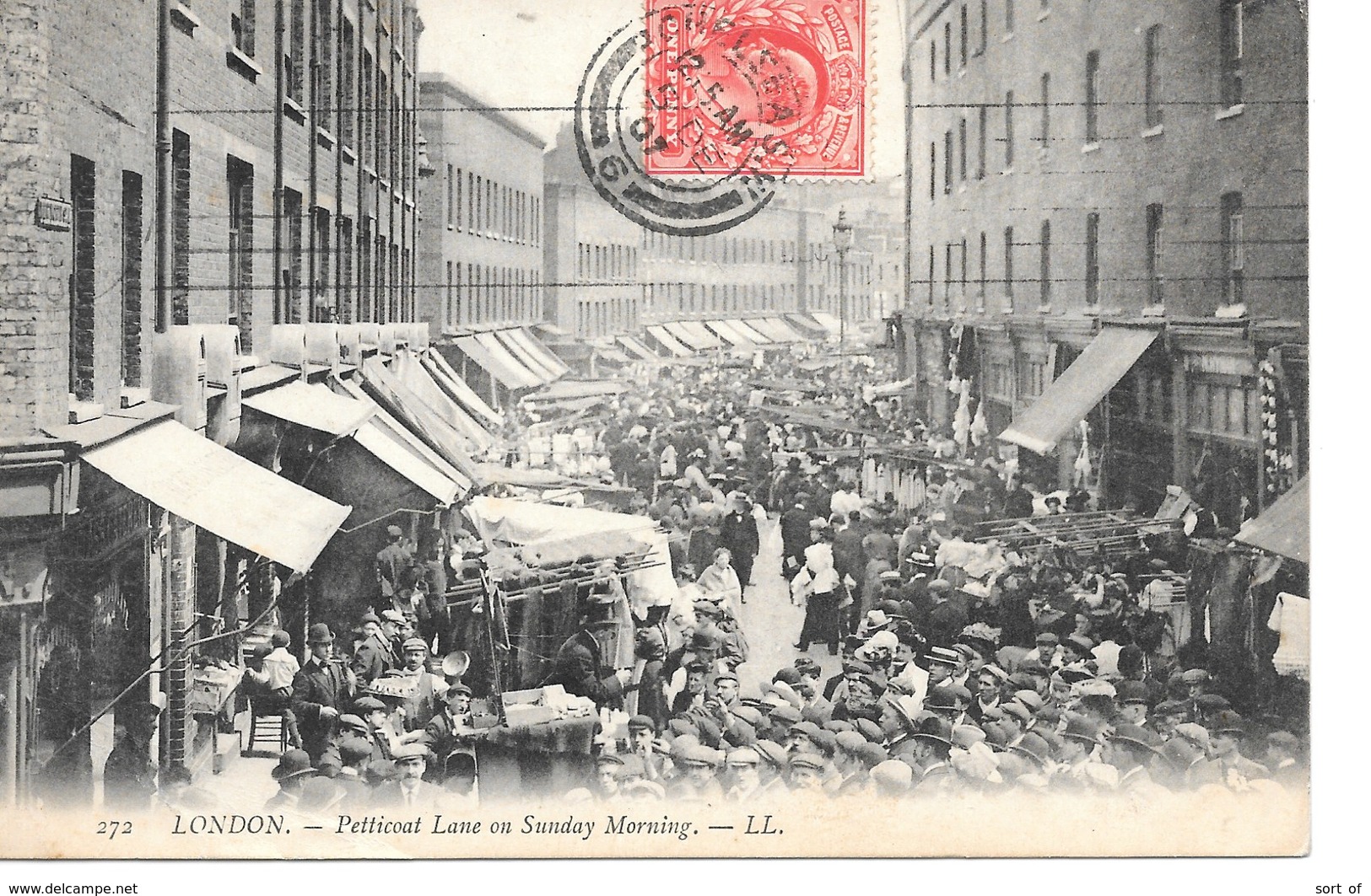 LONDON - PETTICOAT LANE ON SUNDAY MORNING - LL - S93 - Other & Unclassified