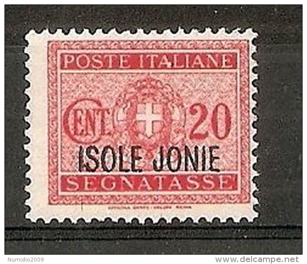 1941 ISOLE JONIE SEGNATASSE 20 CENT MNH ** - RR6455 - Ionische Eilanden