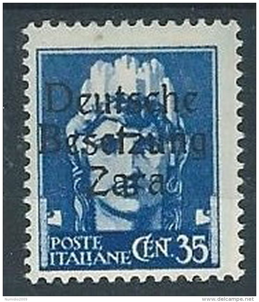 1943 OCCUPAZIONE TEDESCA ZARA 35 CENT MH *  - RR11903 - German Occ.: Zara