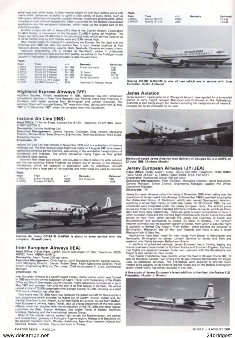 Aviation News British Airlines Survey  Albatros DV - Trasporti