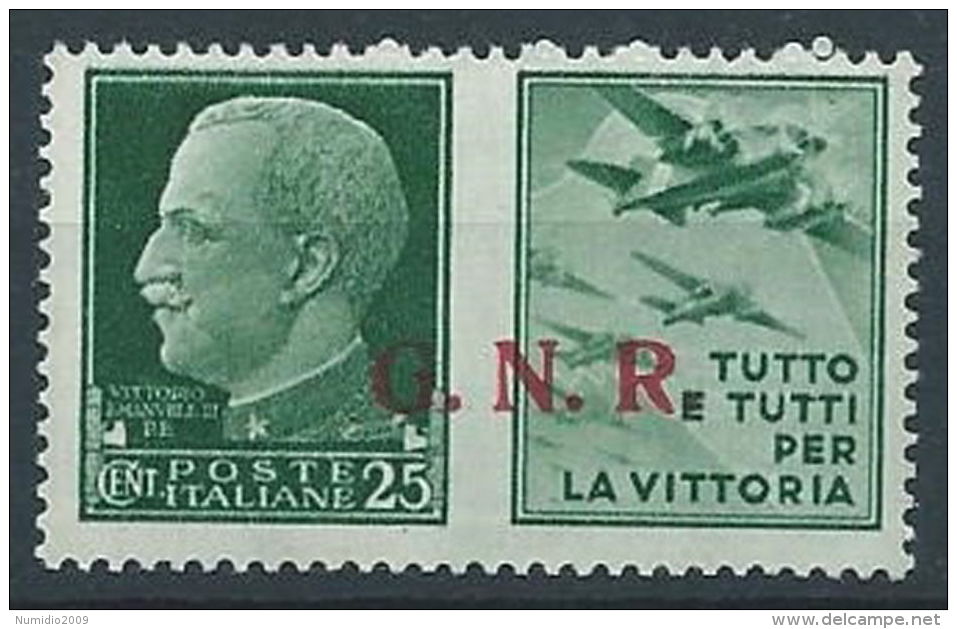 1944 RSI PROPAGANDA DI GUERRA 25 CENT VERONA MNH ** - RR13729 - Propaganda De Guerra