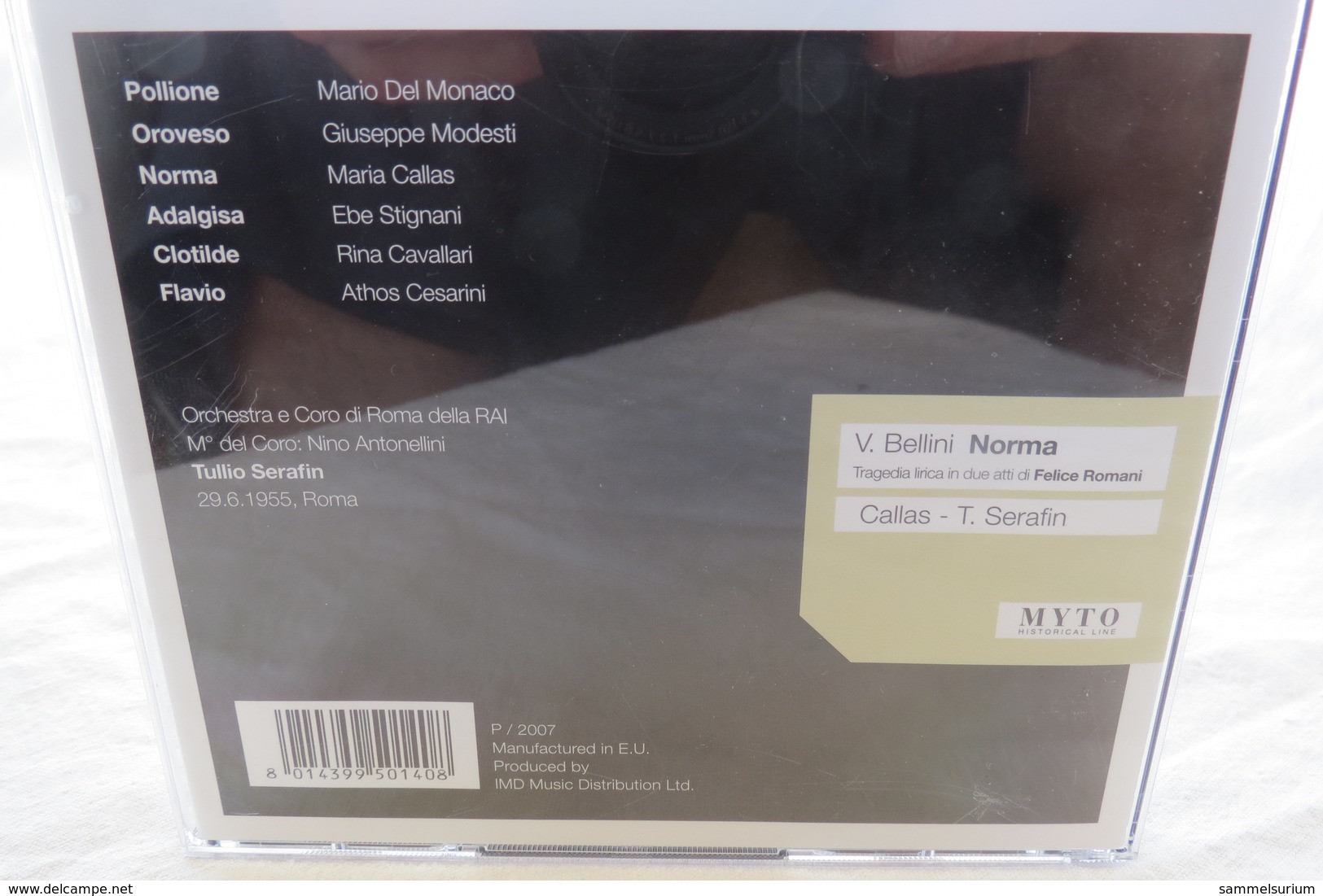 2 CDs "Vincenzo Bellini - Norma" M. Callas, Tullio Serafin - Opera