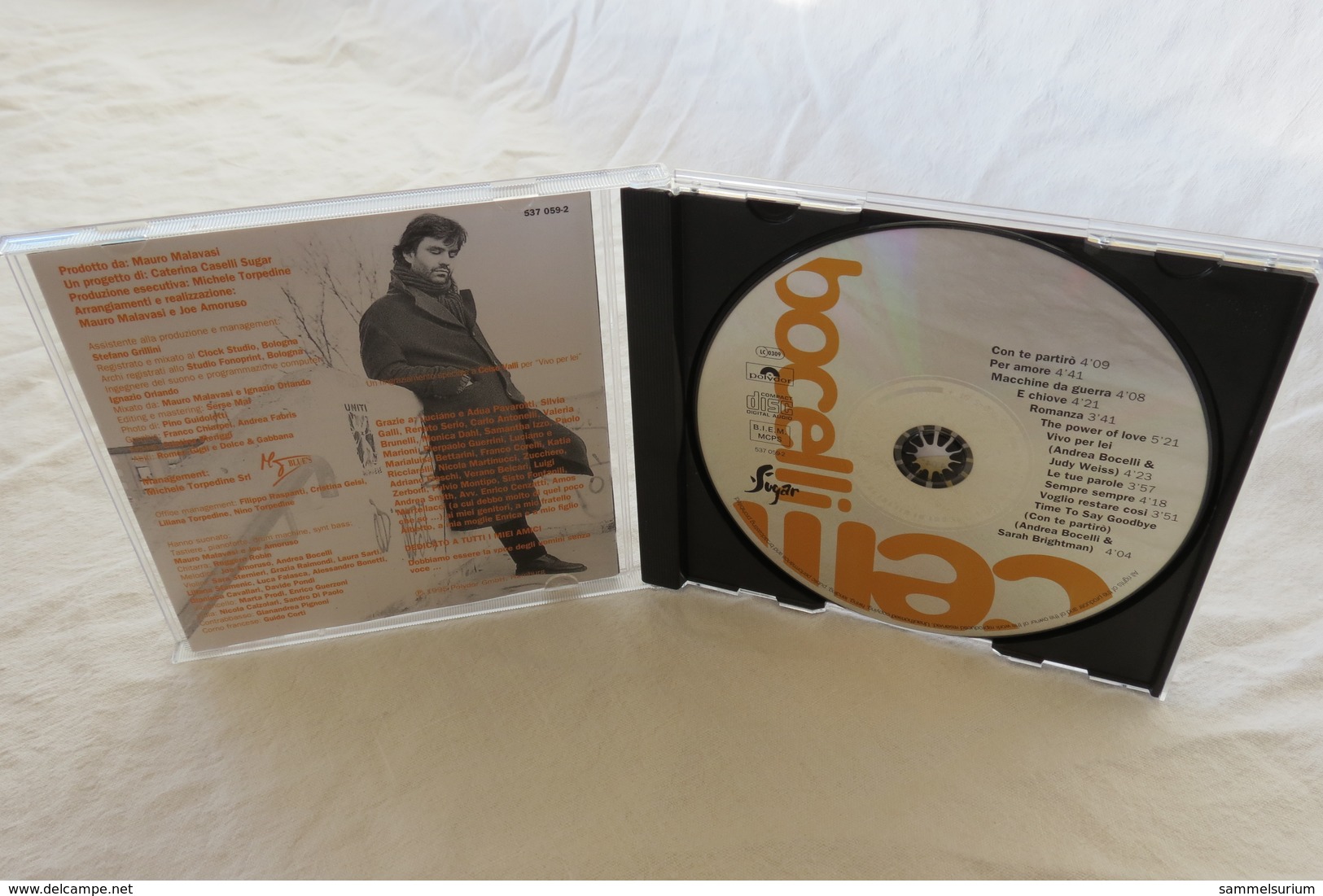 CD "Andrea Bocelli" Bocelli - Otros - Canción Italiana