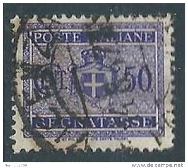 1945 LUOGOTENENZA USATO SEGNATASSE RUOTA 50 CENT - RR13123 - Postage Due